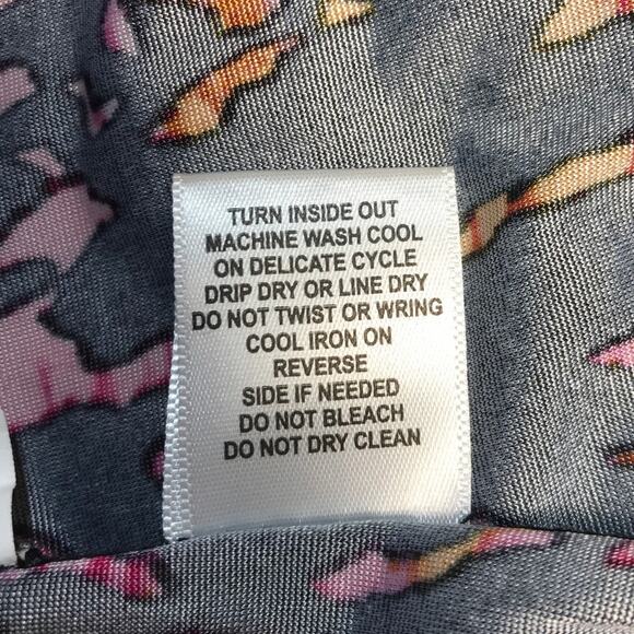 Emily Daniels Sequin Abstract Collared 3/4 Sleeve Blouse XL - Picture 6 of 8